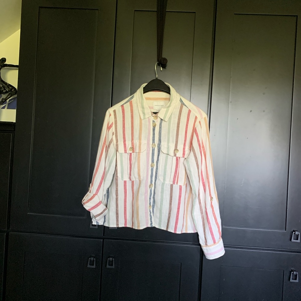 American Eagle Outfitters Multicolor Striped Shirt